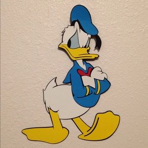 Donald Duck Paper Cutout angry Disney decoration